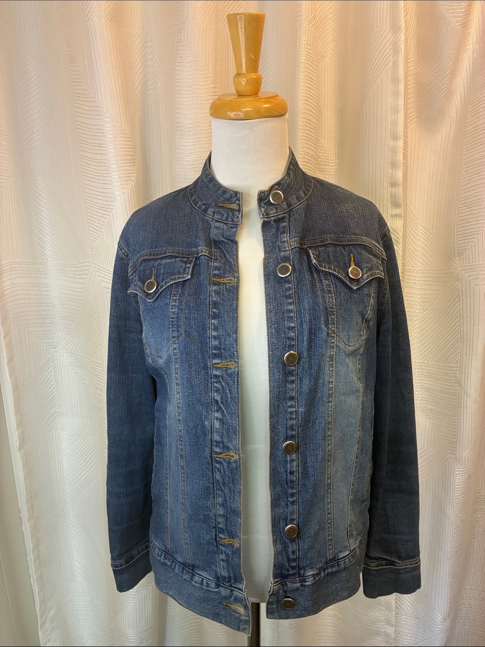 High Sierra Blue Denim Jean Jacket with Button Front